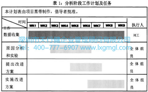 分析階段工作計(jì)劃及任務(wù)