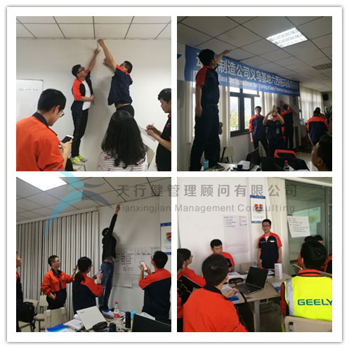 吉利動(dòng)力制造系統(tǒng)2019年8大基地六西格瑪綠帶研修項(xiàng)目在義烏基地培訓(xùn)現(xiàn)場